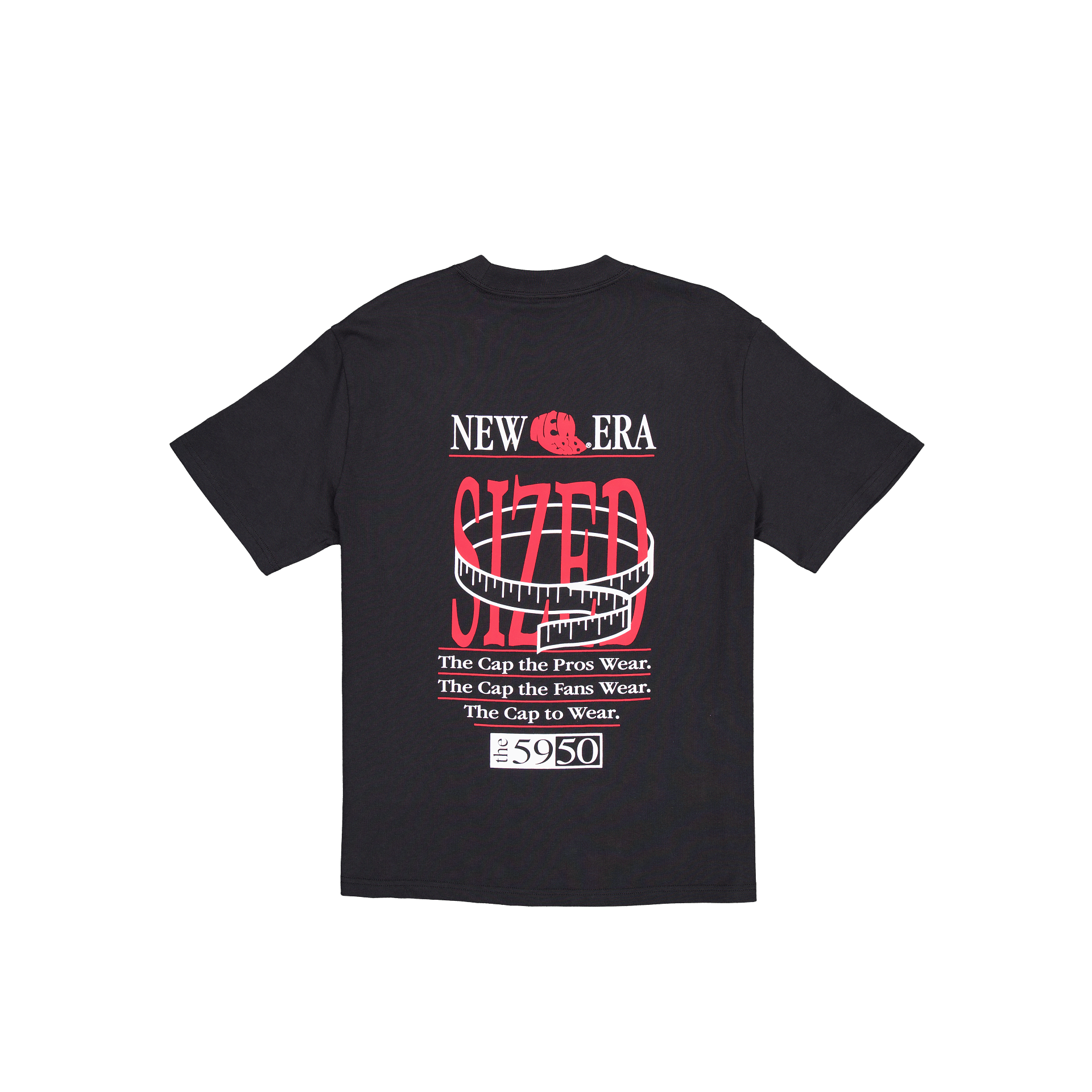 Sized Graphic Black T-Shirt