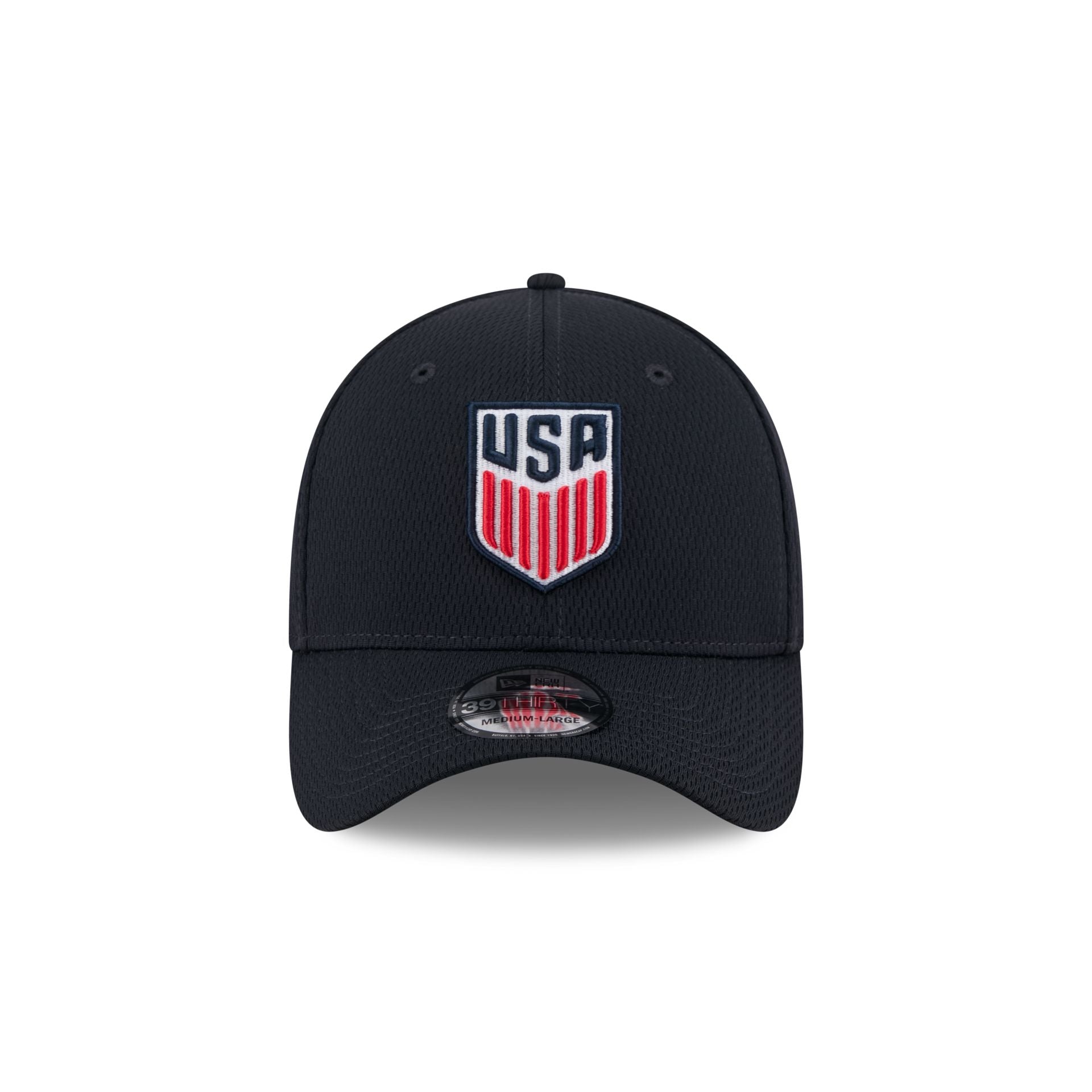 US Soccer Men's National Team Rear Wordmark 39THIRTY Stretch Fit Hat