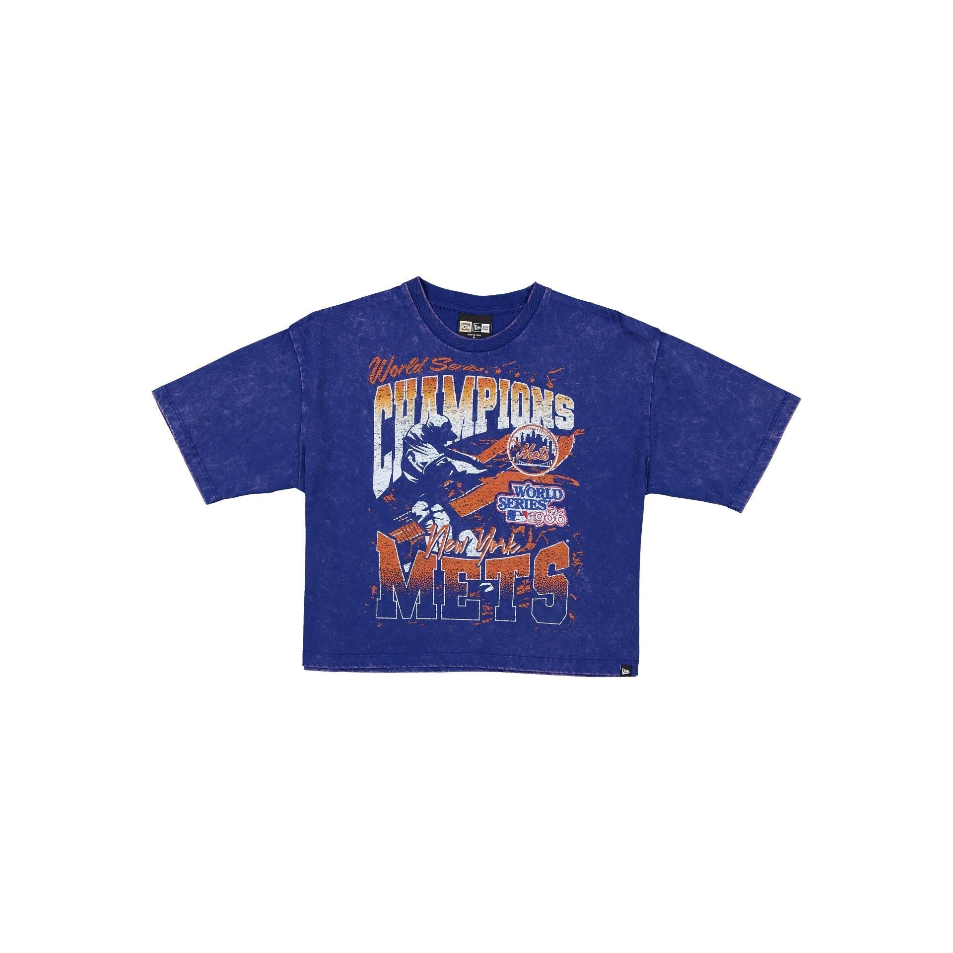 New York Mets Sport Classics Women's Cropped T-Shirt
