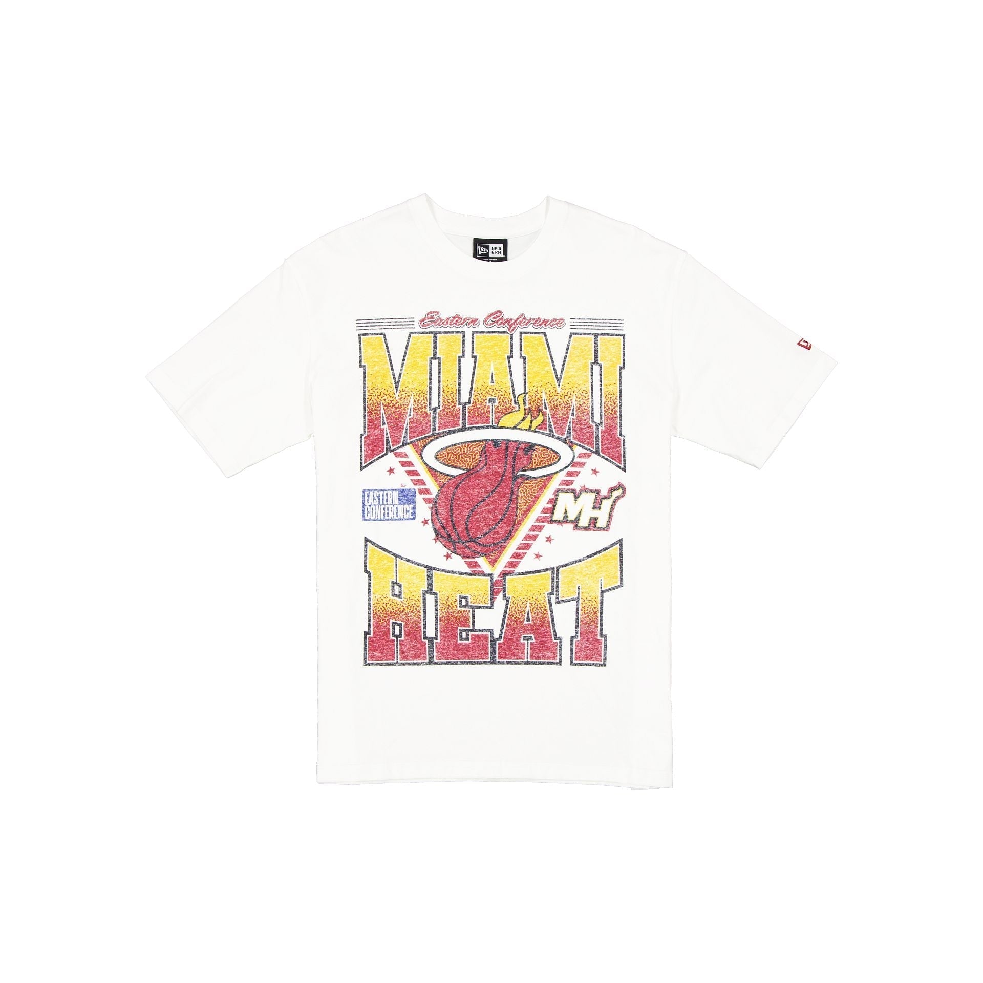 Miami Heat Sport Classics Washed Optic White T-Shirt