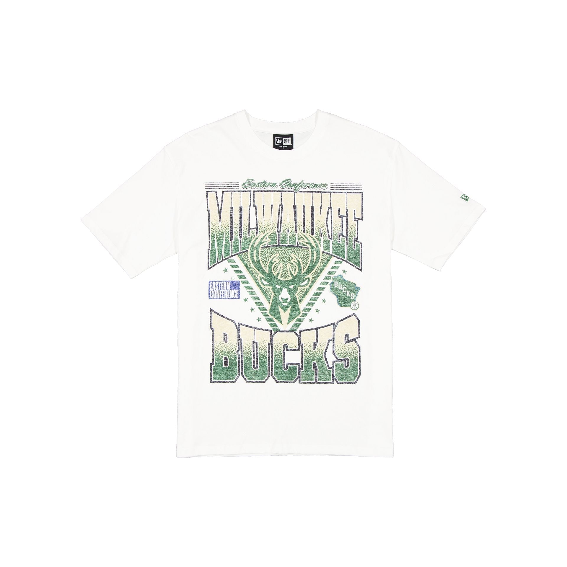 Milwaukee Bucks Sport Classics Washed Optic White T-Shirt