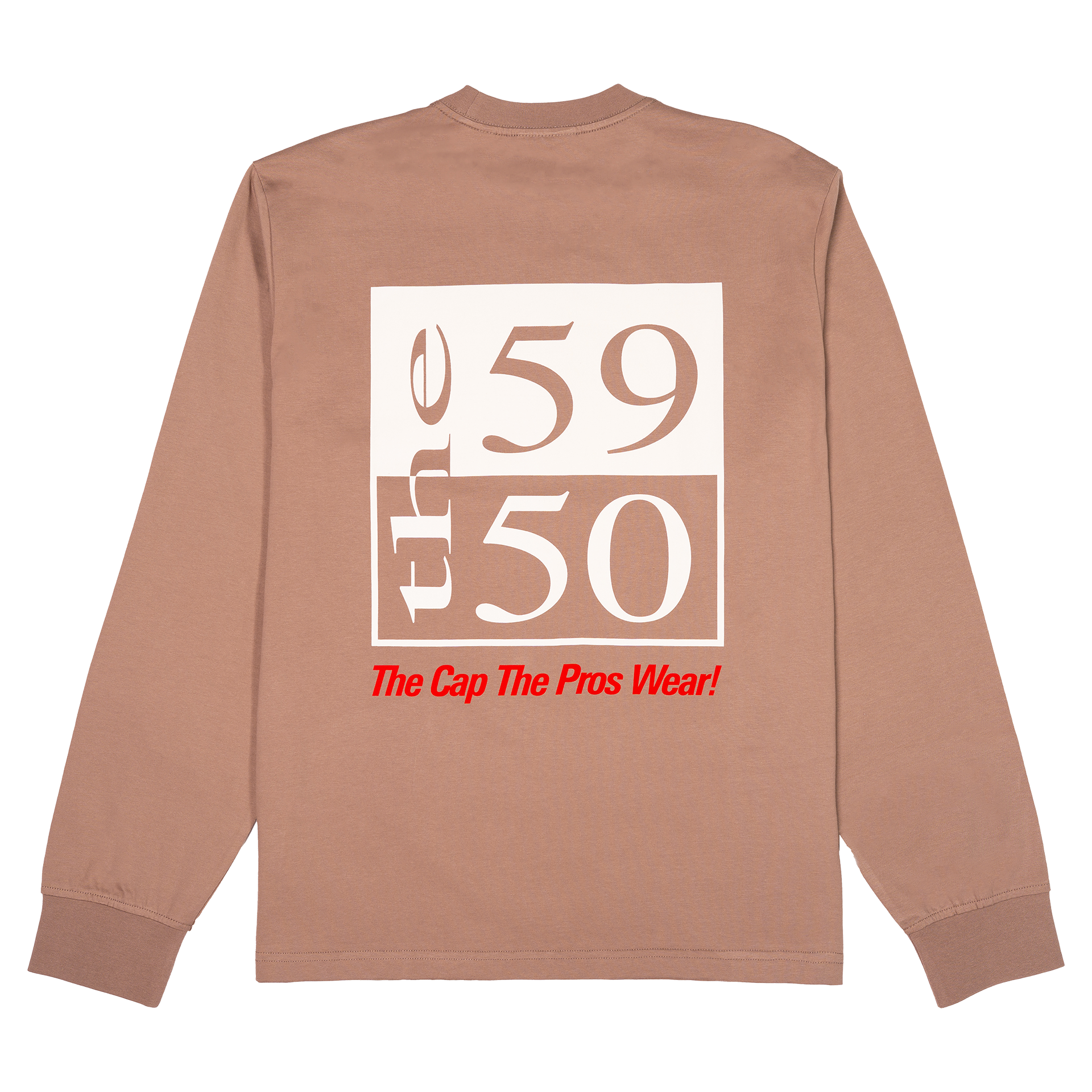 New Era Branded 59FIFTY Archivist Taupe Gray Long Sleeve T-Shirt
