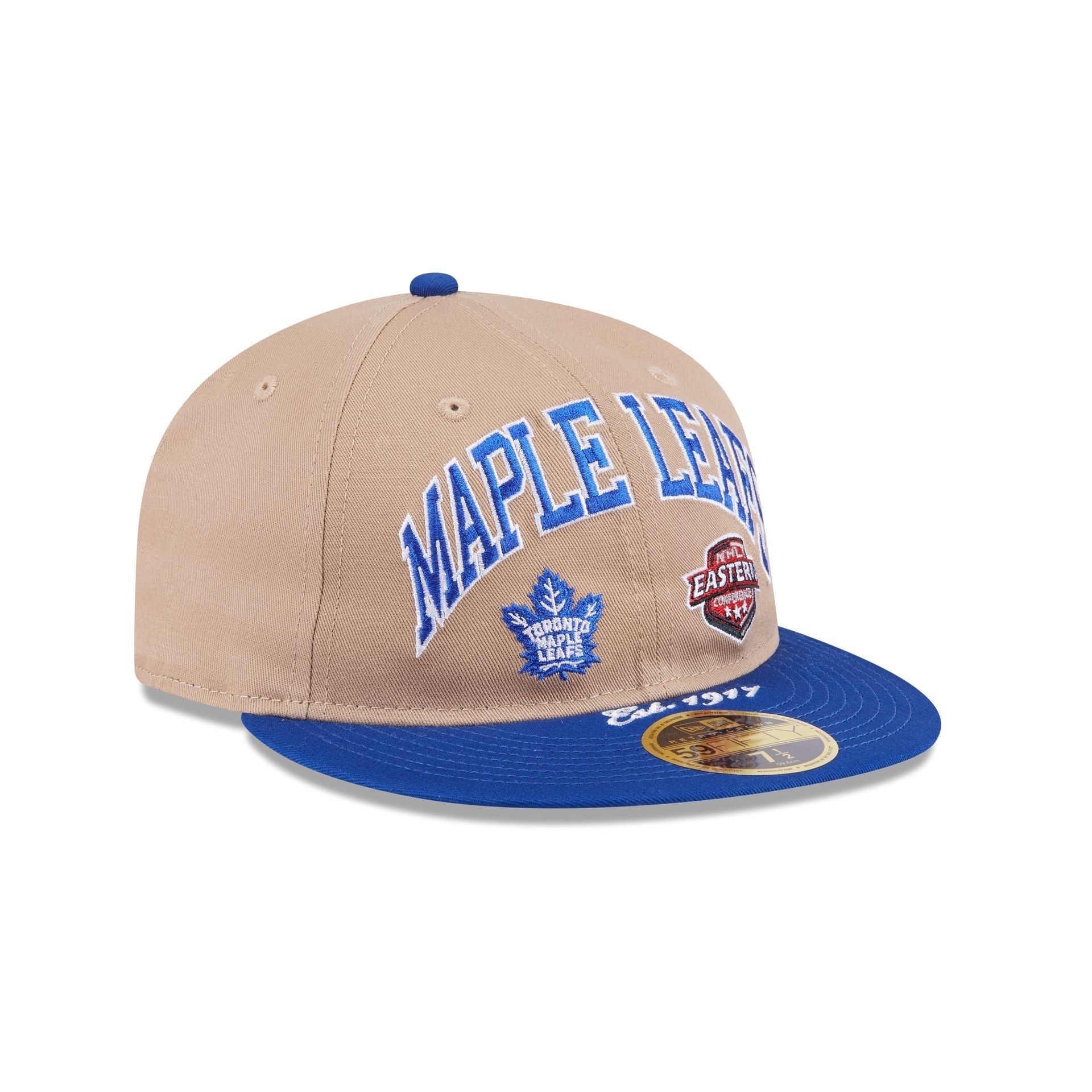 Toronto Maple Leafs Camel Retro Crown 59FIFTY Fitted Hat