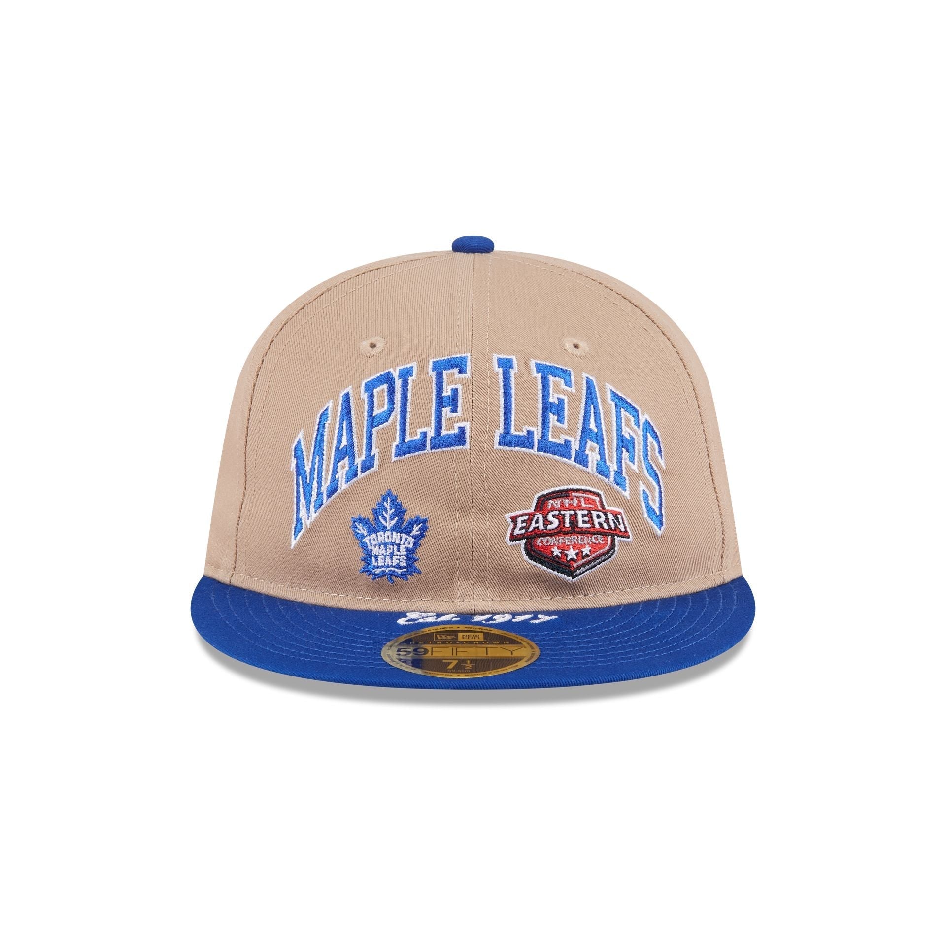 Toronto Maple Leafs Camel Retro Crown 59FIFTY Fitted Hat