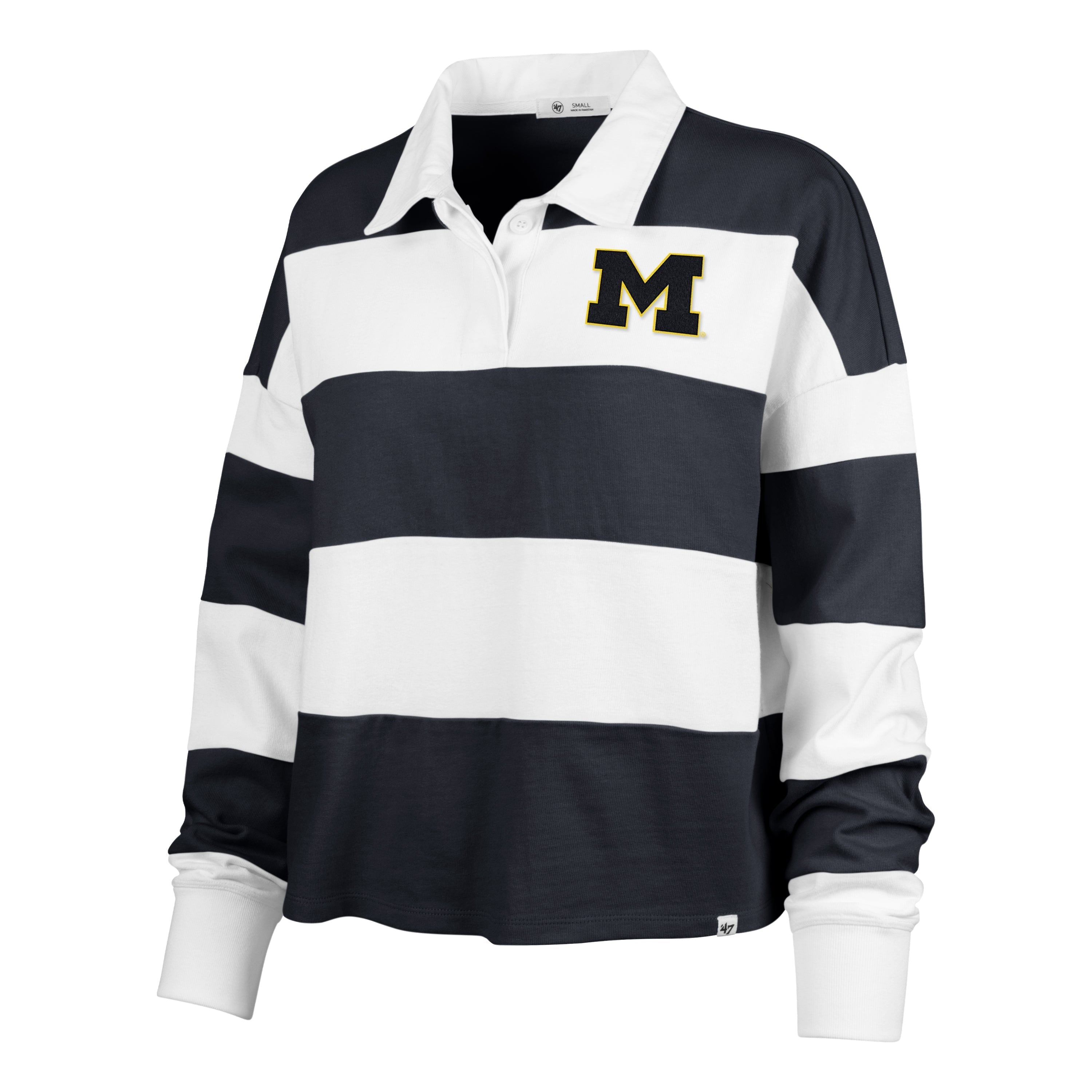MICHIGAN WOLVERINES CLUBHOUSE HALL '47 RAVEN RUGBY WOMENS