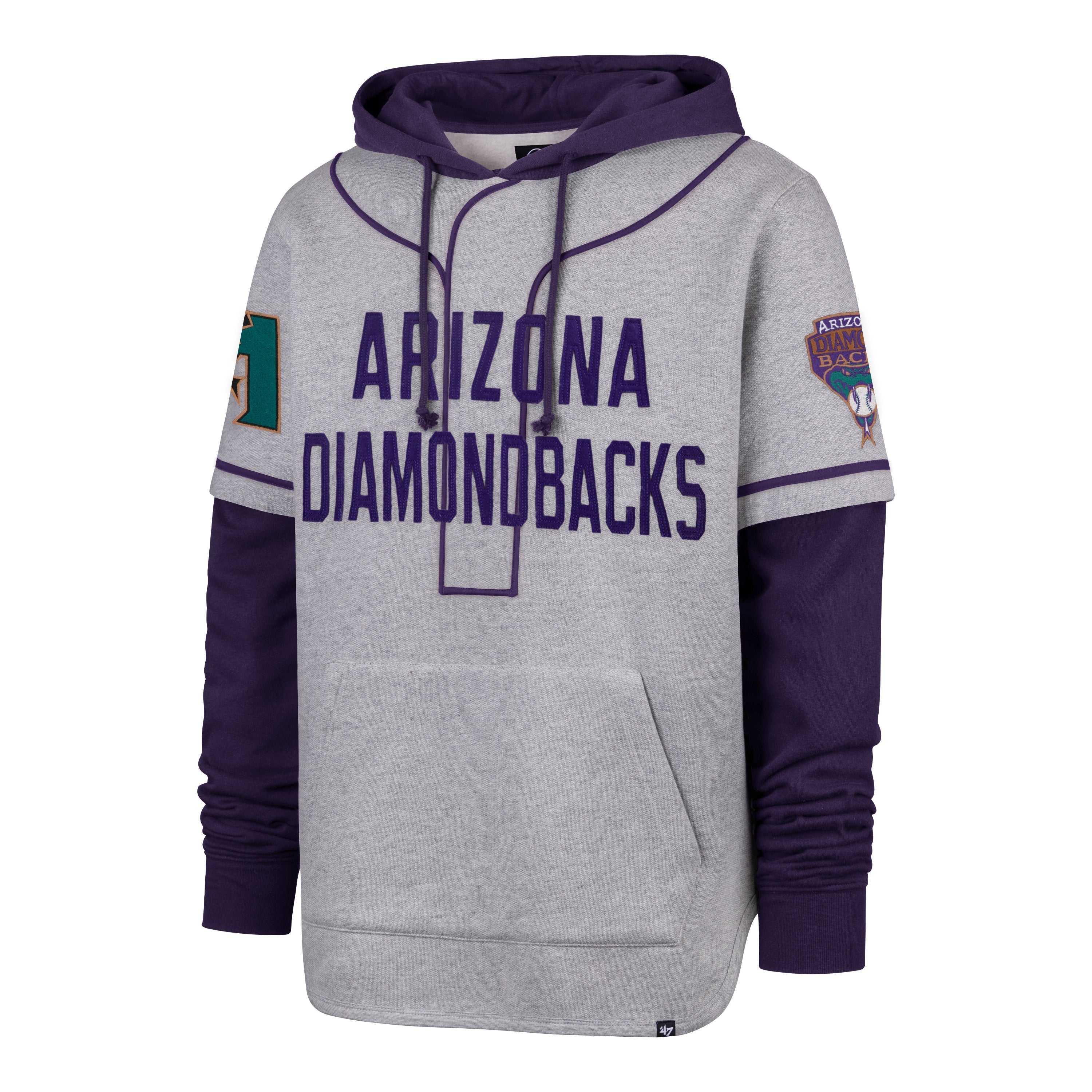 ARIZONA DIAMONDBACKS COOPERSTOWN GAME FELT FIFTIES '47 SHORTSTOP PULLOVER HOOD