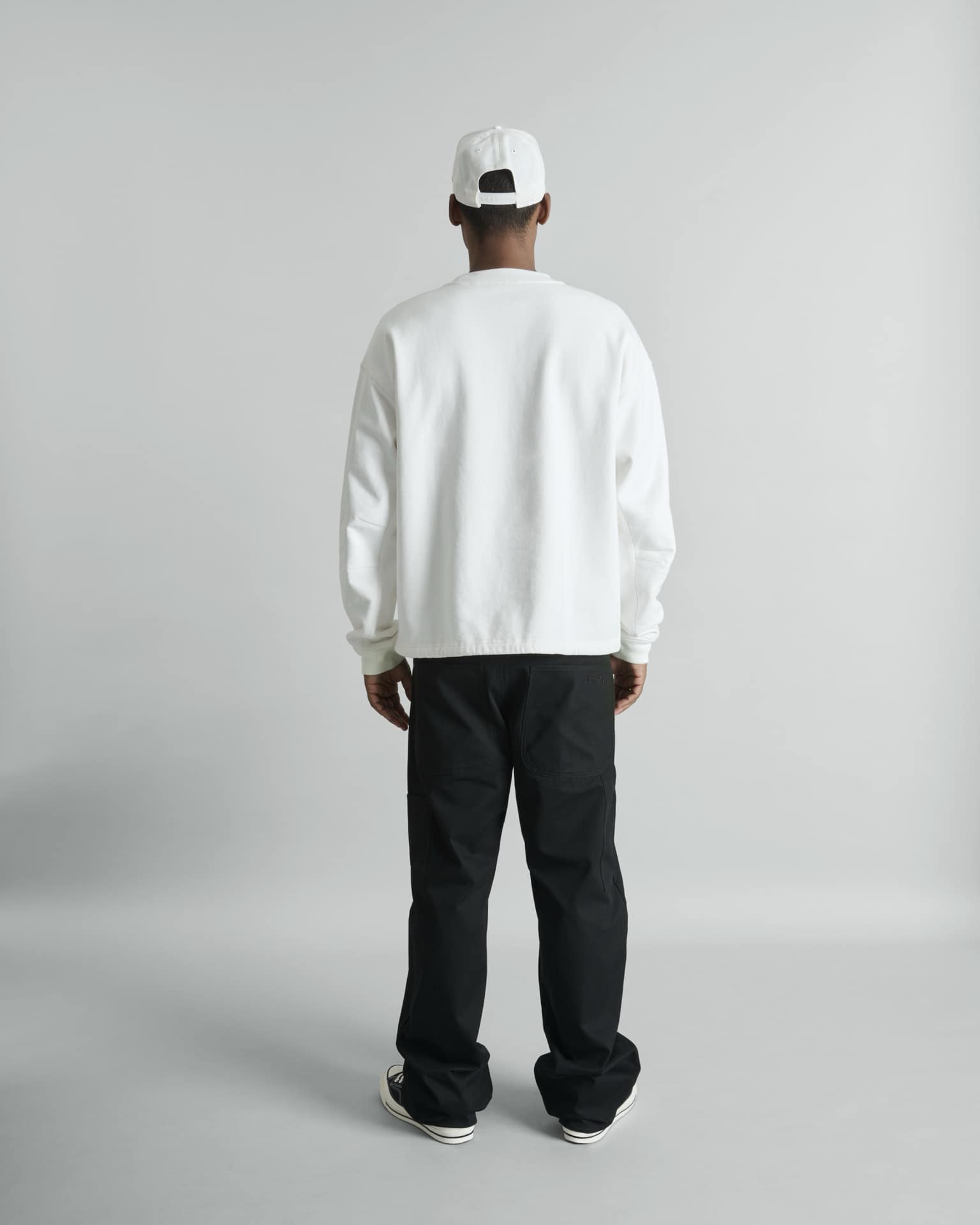 Alden College White Crewneck